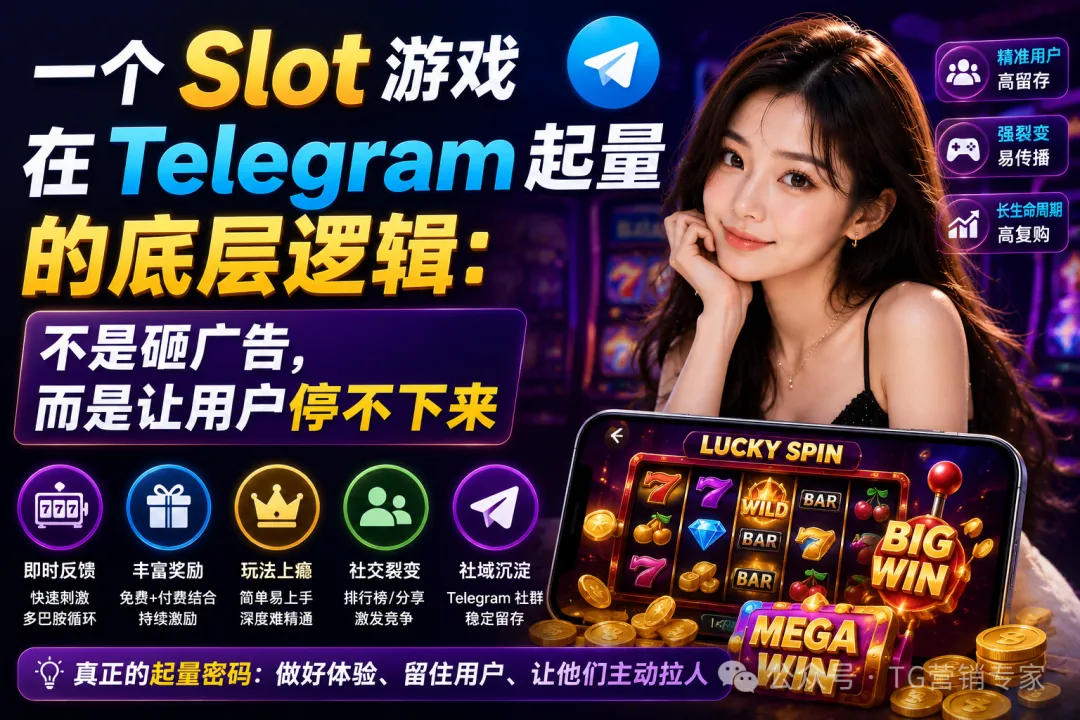 Slot 游戏怎么做 Telegram 增长？我拆了它的冷启动链路