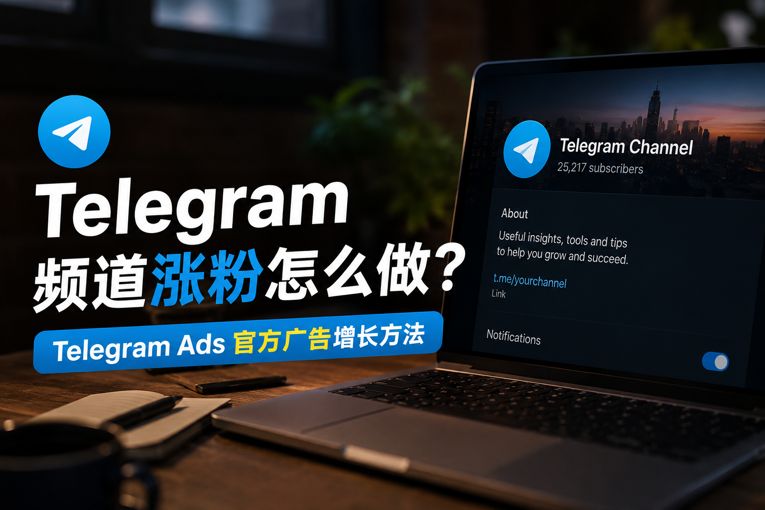Telegram频道涨粉怎么做？Telegram Ads官方广告增长方法