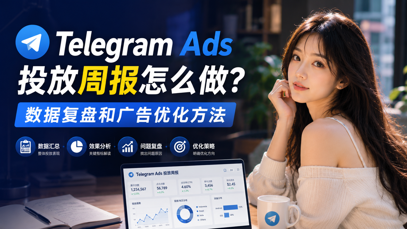 Telegram Ads投放周报怎么做？数据复盘和广告优化方法